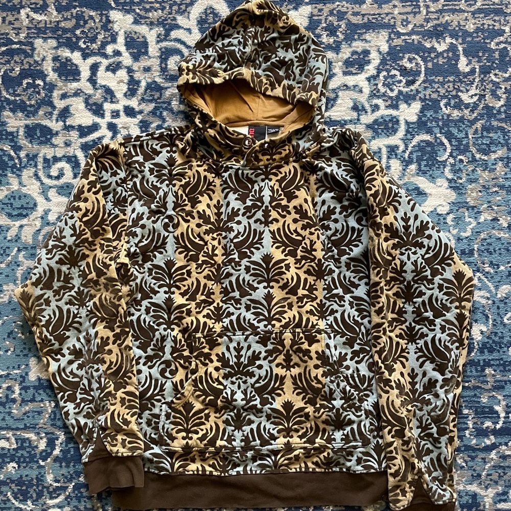 BURTON Snowboarding Brown “Upholstery?” Hoodie XL